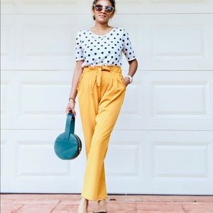 Paper bag waist pants